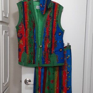 Vintage Howard Wolf Bohemian Print Outfit